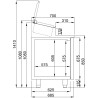 Saladette Kühlschrank 2 Türen - 7 GN 1/3 Edelstahl und Leistungsstark