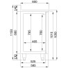 Positive Refrigerated Table GN 1/1 - 2 Doors, 1 Coffee Drawer | CombiSteel