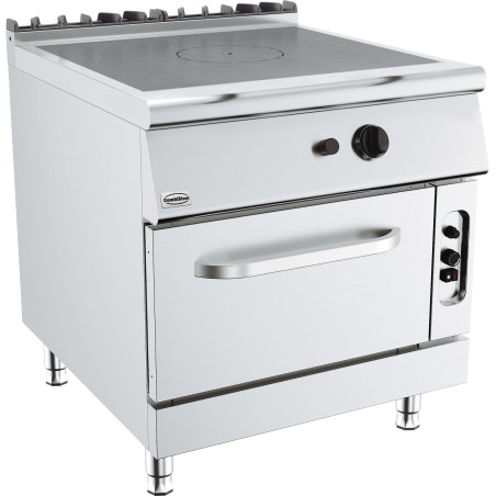 Cooker with Solid Top and Gas Oven - Base 900 - 11000 W | CombiSteel