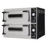 Professioneller Pizzaofen mit Doppelkammer - 2 x 4 Pizzen - 400 V - CombiSteel