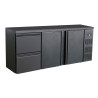 Refrigerated Back Bar 537L - 2 Doors and 2 Drawers CombiSteel