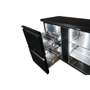 Refrigerated Back Bar 537L - 2 Doors and 2 Drawers CombiSteel