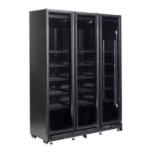 Positive Refrigerated Display Case 3 Heated Glass Doors CombiSteel - High Performance SEO