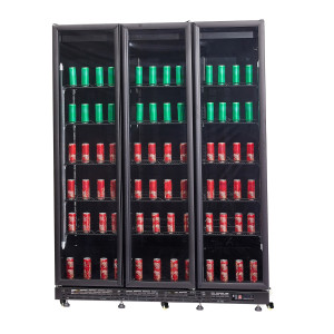 Positive Refrigerated Display Case 3 Heated Glass Doors CombiSteel - High Performance SEO