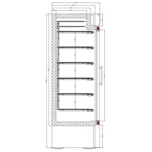 Armoire Réfrigérée Négative Vitrée - Combisteel - 578L