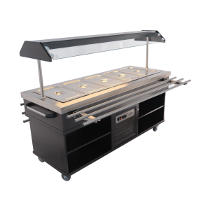 Buffet Warm CombiSteel - Edelstahl GN 1/1 & LED-Beleuchtung