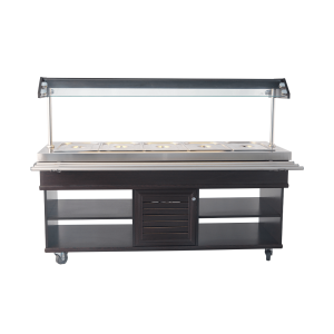 Buffet Chaud CombiSteel - Acier Inoxydable GN 1/1 & Éclairage LED