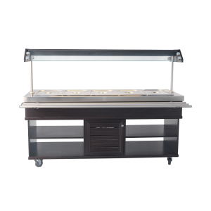 Buffet Warm CombiSteel - Edelstahl GN 1/1 & LED-Beleuchtung