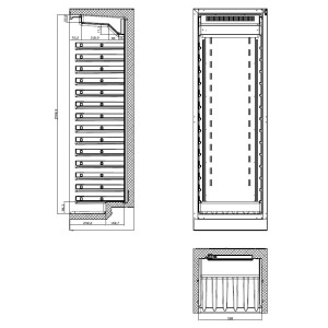 Optimierter SEO-Titel für den Weinkühler - 325 L der Marke CombiSteel: Eleganter Weinkühler 325L.