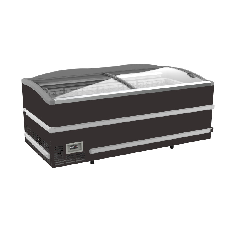 Schwarze Truhe Gefrierschrank für Supermarkt - 864 L - CombiSteel Schwarze Truhe Gefrierschrank für Supermarkt - 864 L - CombiSteel