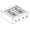 Einbau-Gasherd - 4 Brenner - CombiSteel