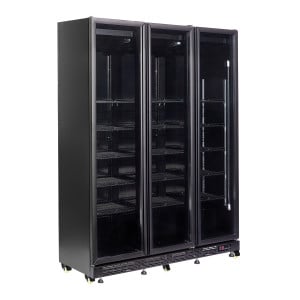 Positive Kühlvitrine mit 3 Glastüren - 1200 L - CombiSteel