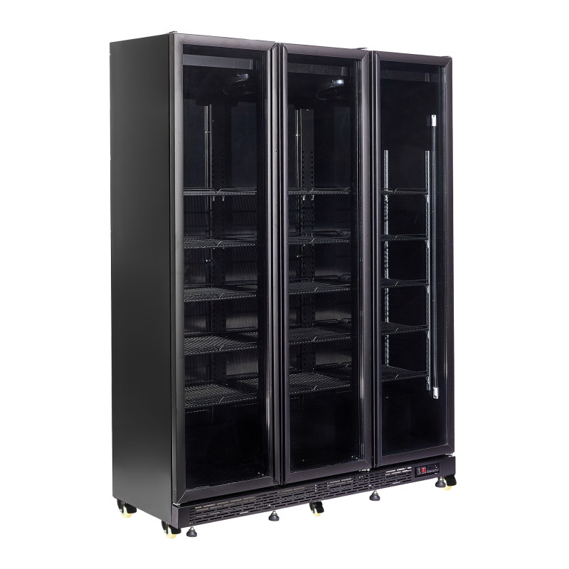 Positive Kühlvitrine mit 3 Glastüren - 1200 L - CombiSteel Positive Kühlvitrine mit 3 Glastüren - 1200 L - CombiSteel