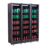 Professional refrigerated display case with 3 glass doors - CombiSteel 1200L