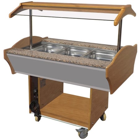 CombiSteel Hot Buffet - 3 GN 1/1 in Stainless Steel