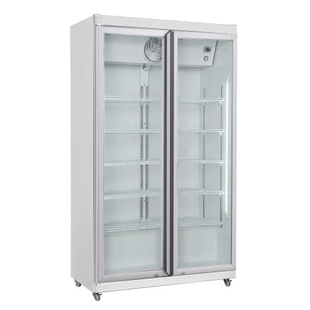 Positive Kühlvitrine - 2 Glastüren - 785 L - CombiSteel