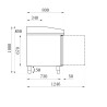 Gekühltes Pizzamöbel mit 3 Türen - 580 L - CombiSteel