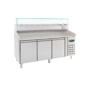 Gekühltes Pizzamöbel mit 3 Türen - 580 L - CombiSteel