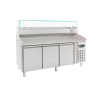 Gekühltes Pizzamöbel mit 3 Türen - 580 L - CombiSteel