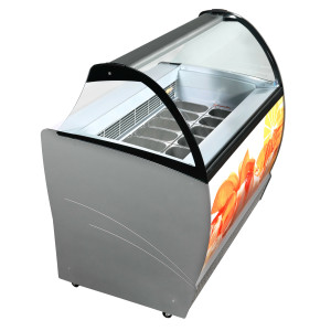 Vitrine à Glace - Statique - 520 L - CombiSteel