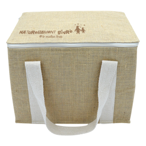 "Naturally Frosted" Isothermal Coolers in Jute - FourniResto