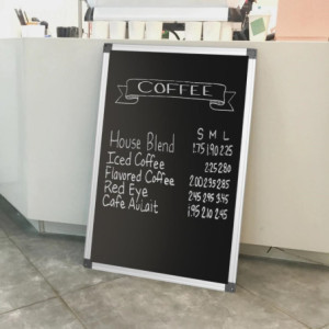 Schwarzes Magnettafel - 600 x 900 mm - Olympia