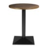 Table Ronde Effet Bois Foncé - ⌀ 60 cm - Bolero