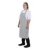 Gestreifte graue und weiße Latzschürze - Whites Chefs Clothing