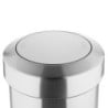 Brushed Steel Trash Can with Swing Lid - 70 L - Bolero