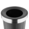 Black Round Polypropylene Bin with Open Lid - 60 L - Bolero