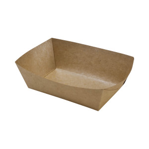 Pommes-Frites-Schale aus Kraftpapier - L 120 x B 80 mm - Packung mit 250 - FourniResto