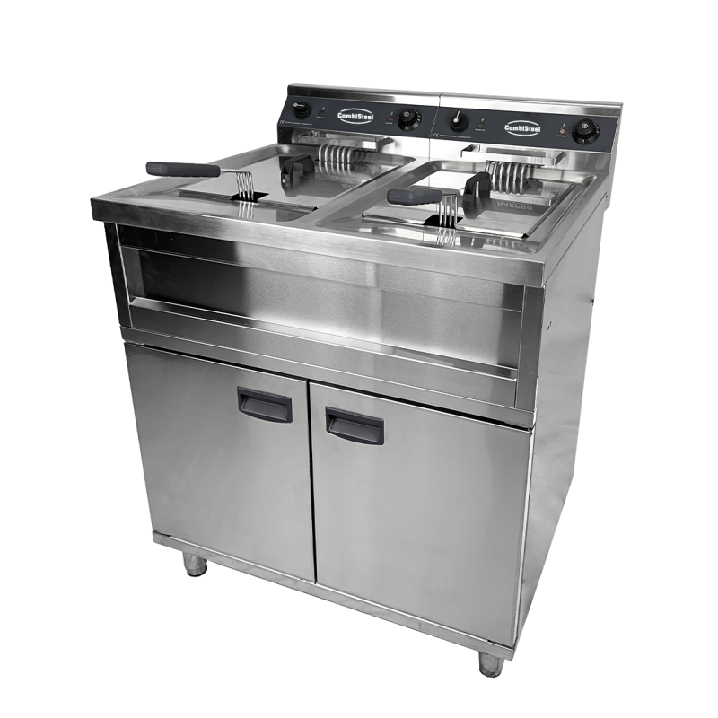 Electric fryer on Chest 2 x 12 L - 2 x 9000 W - Capacity 24 L - Combisteel