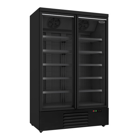 Negative Refrigerated Cabinet with 2 Glass Doors Black - 1000 L - CombiSteel