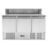 Refrigerated Pizza Counter - 3 Doors - 8 GN 1/6 Pans - Dynasteel