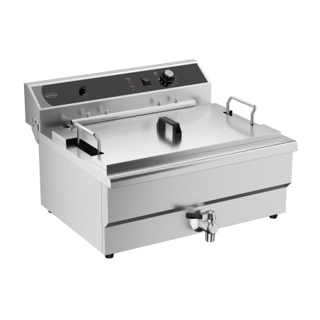 Friteuse Professionnelle avec Vanne de Vidange - 25 L - CombiSteel