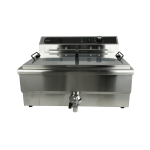 Friteuse Professionnelle avec Vanne de Vidange - 25 L - CombiSteel