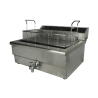 Professionelle Fritteuse mit Ablasshahn - 25 L - CombiSteel