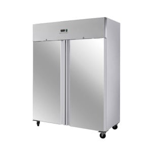 Negativer Schrank 1400 L Edelstahl 2 Türen GN 2/1 Belüftet