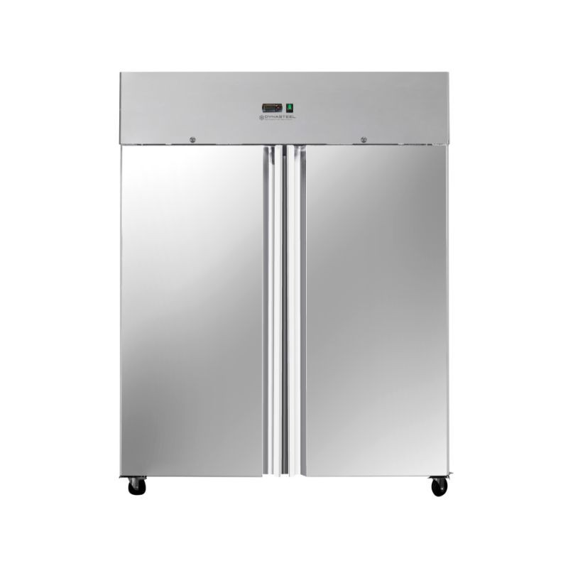 Negativer Schrank 1400 L Edelstahl 2 Türen GN 2/1 Belüftet