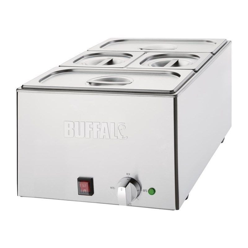 Bain-Marie Avec Bacs - 2 x GN 1/3 et 2 x GN 1/6 - Buffalo Bain-Marie Avec Bacs - 2 x GN 1/3 et 2 x GN 1/6 - Buffalo
