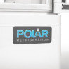 Weiße Positive Kühlvitrine mit 2 gebogenen Türen 86 L - Polar