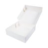 Weiße Karton Konditoreischachtel - 29 x 29 cm - Packung mit 50 - FourniResto