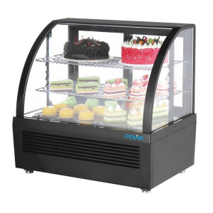 Black Countertop Refrigerated Display - 100 L - Polar