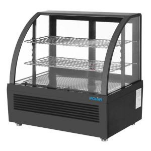 Black Countertop Refrigerated Display - 100 L - Polar