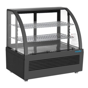 Black Countertop Refrigerated Display - 100 L - Polar