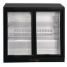 Black Back Bar 2 Sliding Doors 180 Bottles - 208 L - POLAR