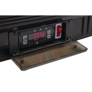 Black Back Bar 2 Sliding Doors 180 Bottles - 208 L - POLAR