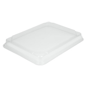 Couvercles PET pour Plateaux Repas Recyclables 263 x 201 mm - Lot de 90 - Faerch