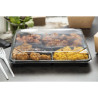 Couvercles PET pour Plateaux Repas Recyclables 263 x 201 mm - Lot de 90 - Faerch