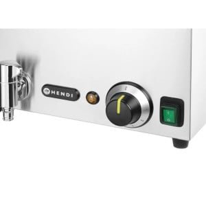 Bain-Marie mit Ablasshahn - 3 GN 1/3 - HENDI